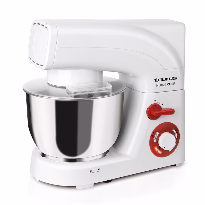 Taurus Mixing Chef 1200W Stand Mixer with 5.5L Bowl, 6 Speeds + Turbo Function, 2 Electronic Programs