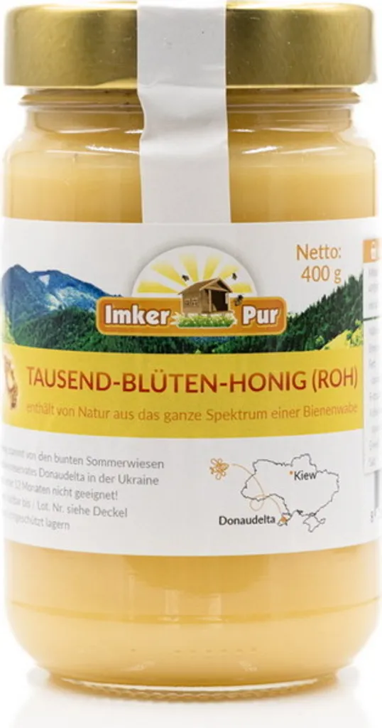 ImkerPur Thousand-Blossom Honey (raw), 400 g