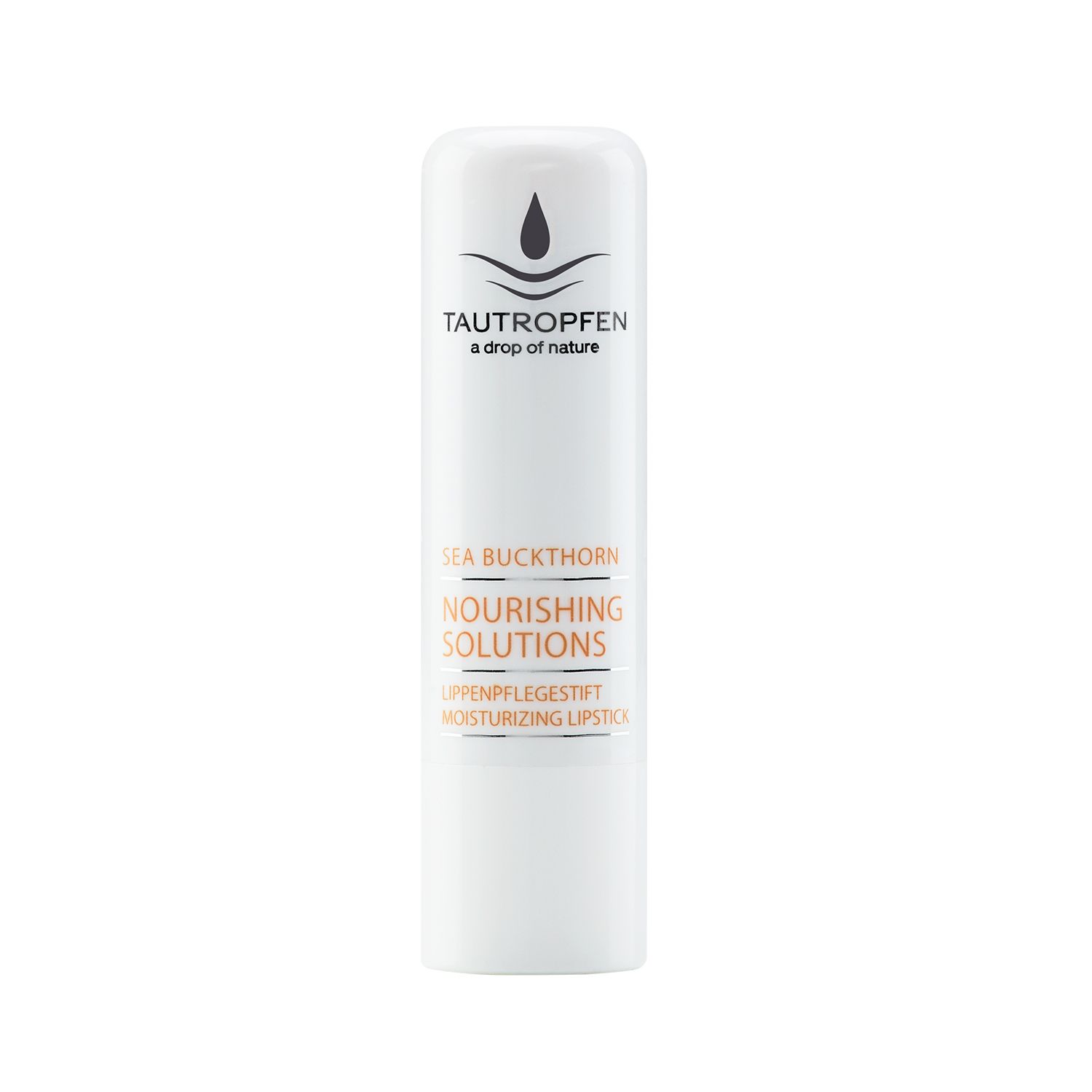 TAUTROPFEN Moisturizing lip care stick with sea buckthorn in Demeter quality 4,9 g