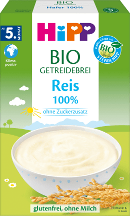 HiPP Cereal porridge Organic 100% rice from the 5th month, 200 g
