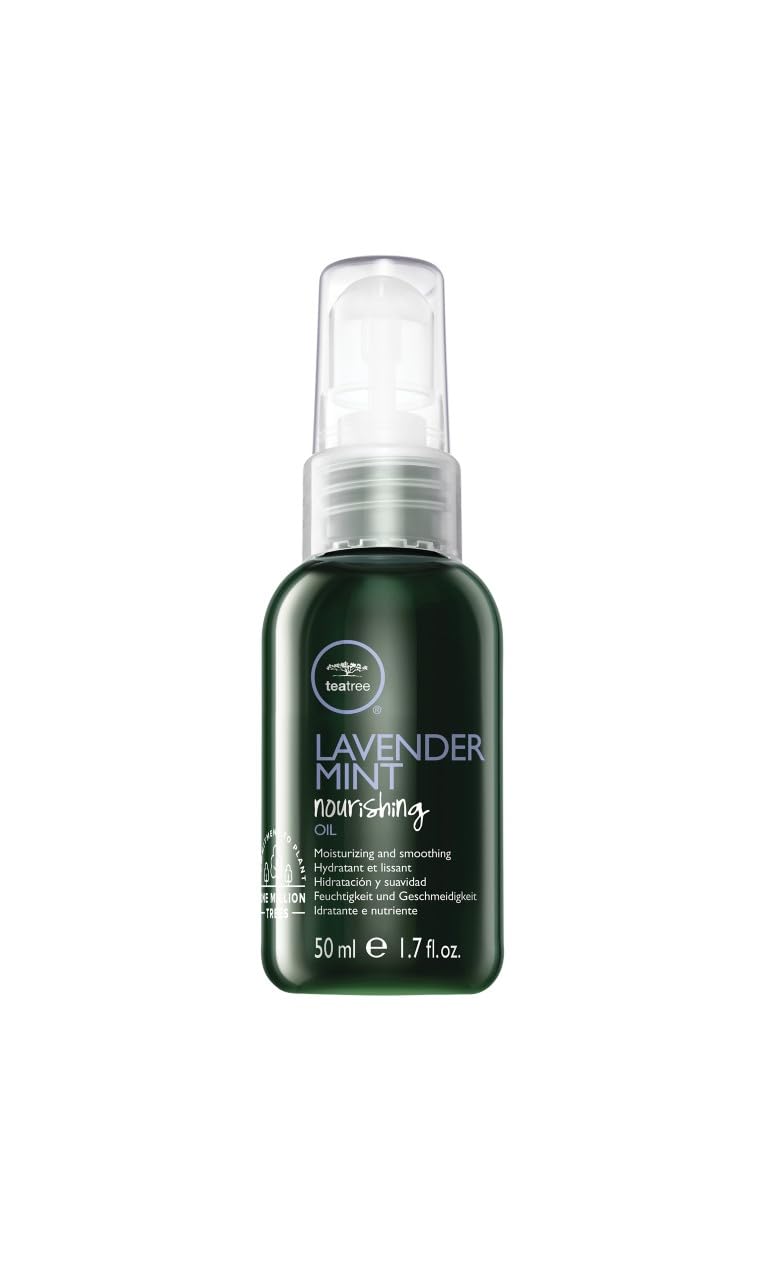Restaxil Paul Mitchell Tea Tree Lavender Mint Nourishing Oil - Leave-In Hair Care for Dry, Damaged Hair, Hair Oil for Wavy, Curly and Naturally Frizzy Hair, 50 ml