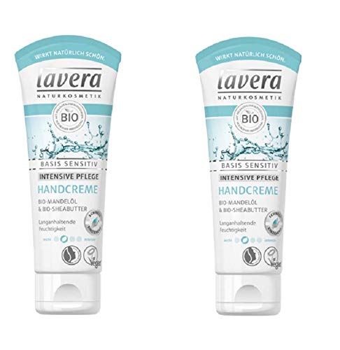 Lavera Basis Sensitive Hand Cream Pack of 2 x 75 ml