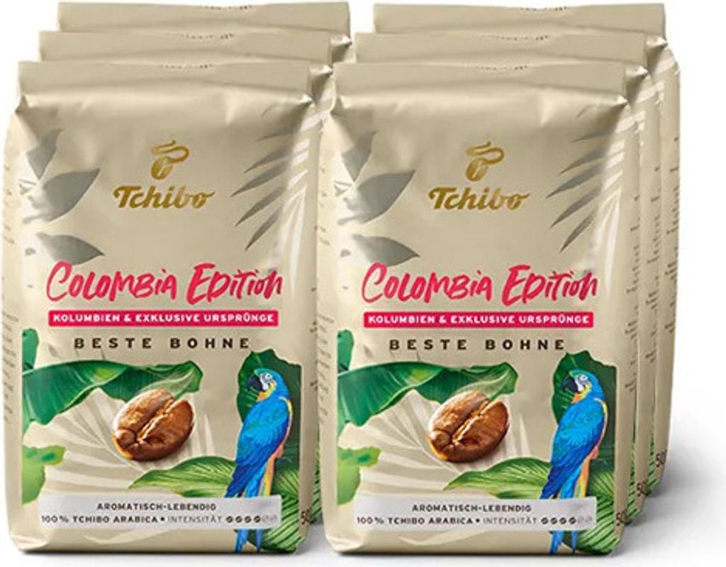 Tchibo - Best Beans Colombia Edition Beans - 6 x 500g