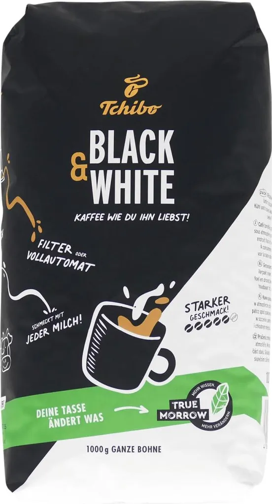 Tchibo - Black n White Beans - 8 x 1kg 8000g