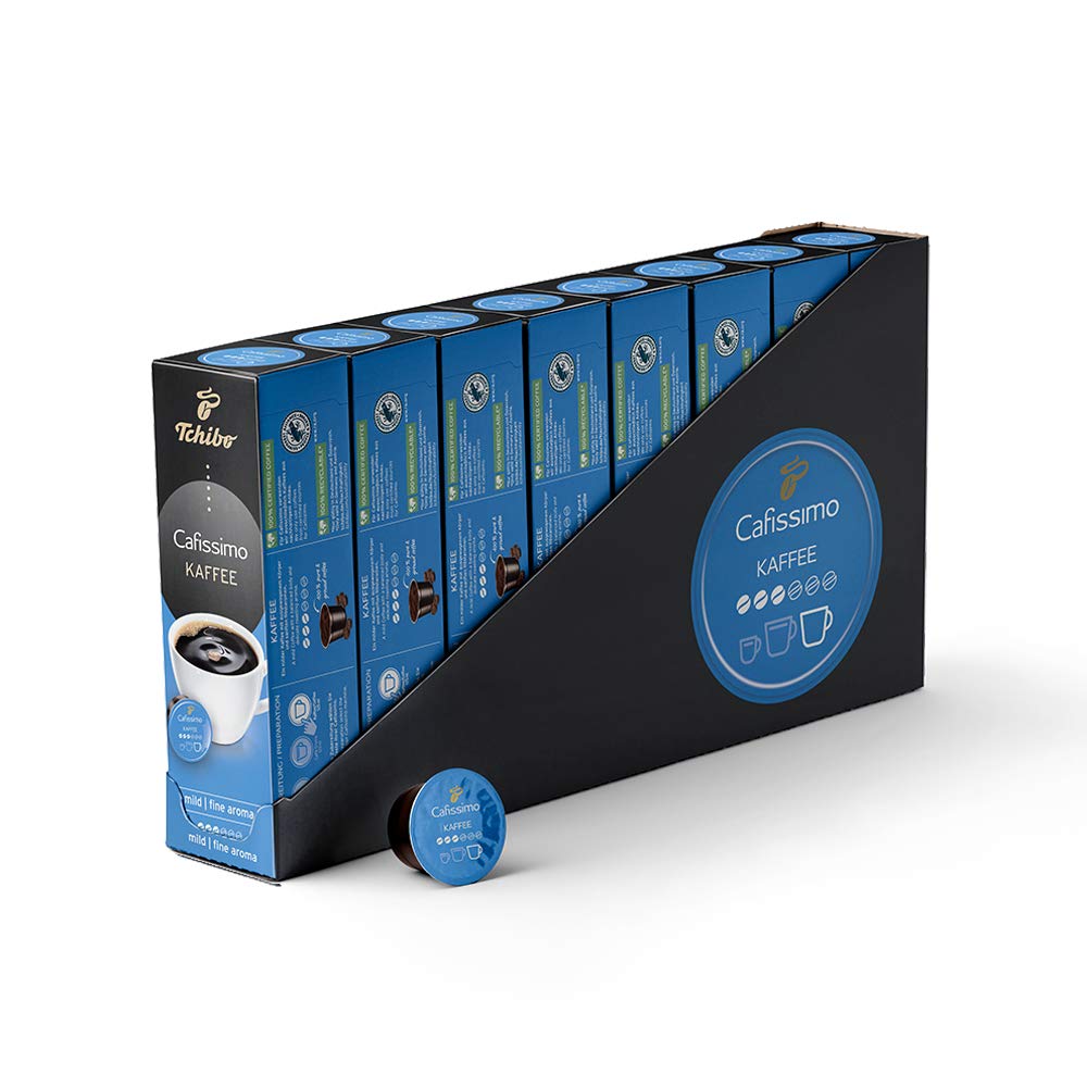 Tchibo Cafissimo Vorratsbox Kaffee Filterkaffee MILD Kaffee kapseln, 80 Stück – 8x10