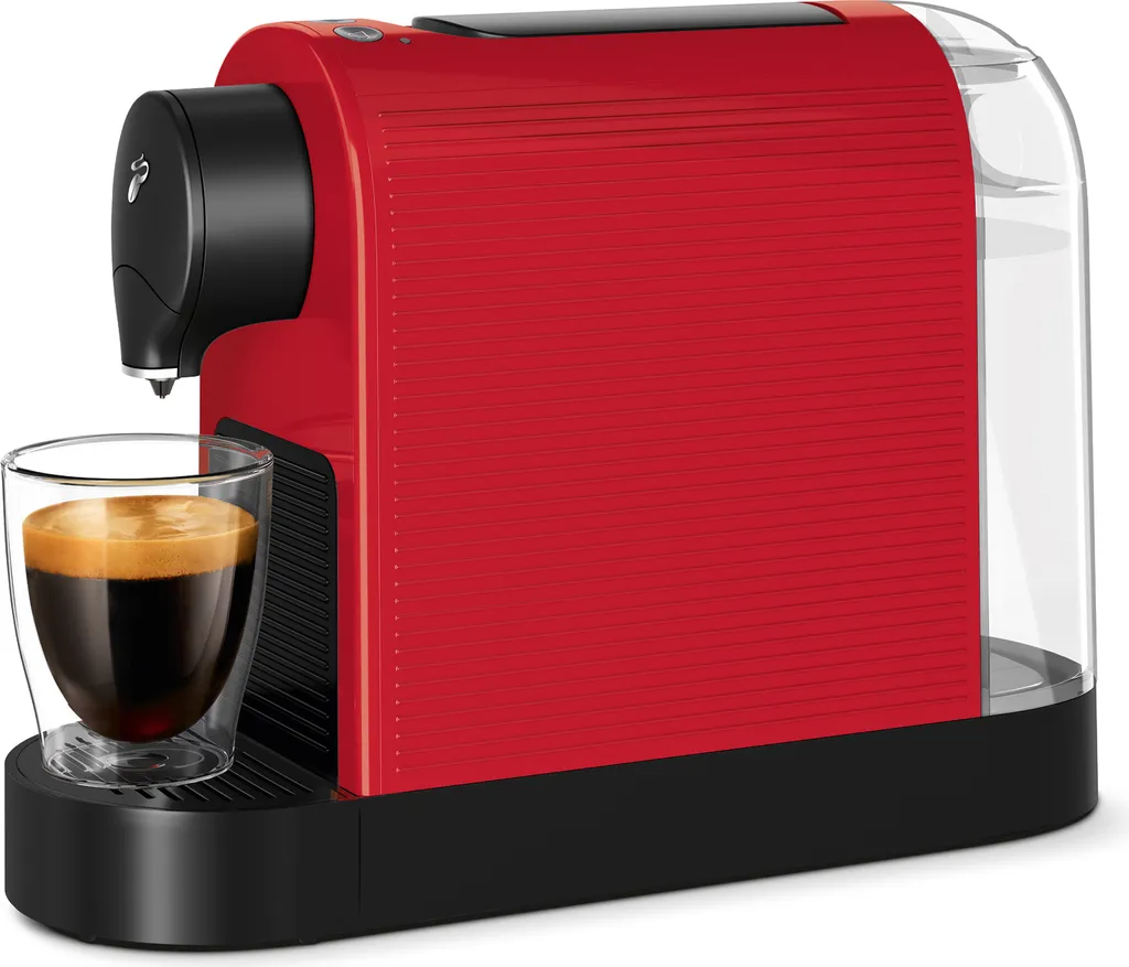Tchibo Cafissimo "Pure plus" coffee machine capsule machine for Caffè Crema, Espresso and coffee, 0.8l, 1250 watts, red