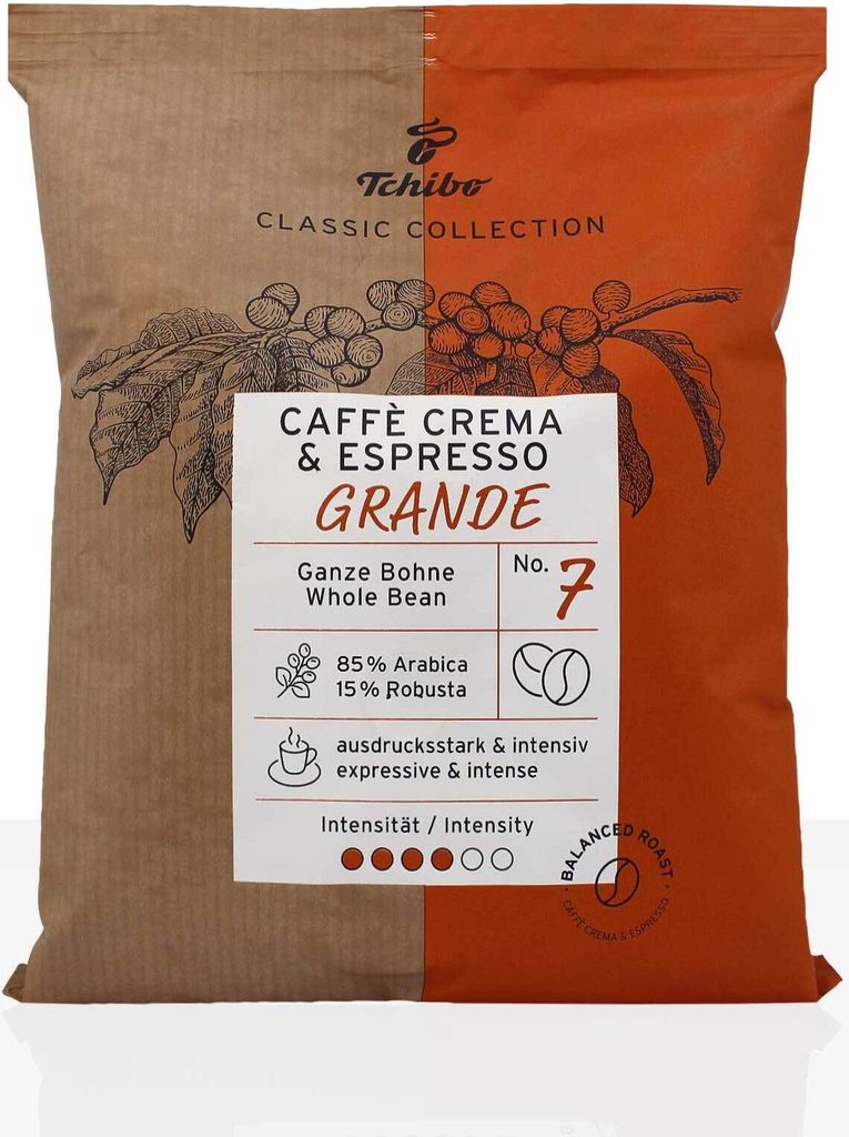Tchibo Grande Caffe Crema Espresso - 10 x 500g coffee beans