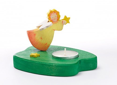Ostheimer Tealights With Angel Osth Bin Yellow