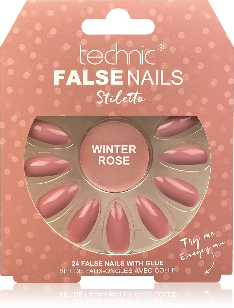 Technic Cosmetics False Nails Stiletto Artificial Fingernails