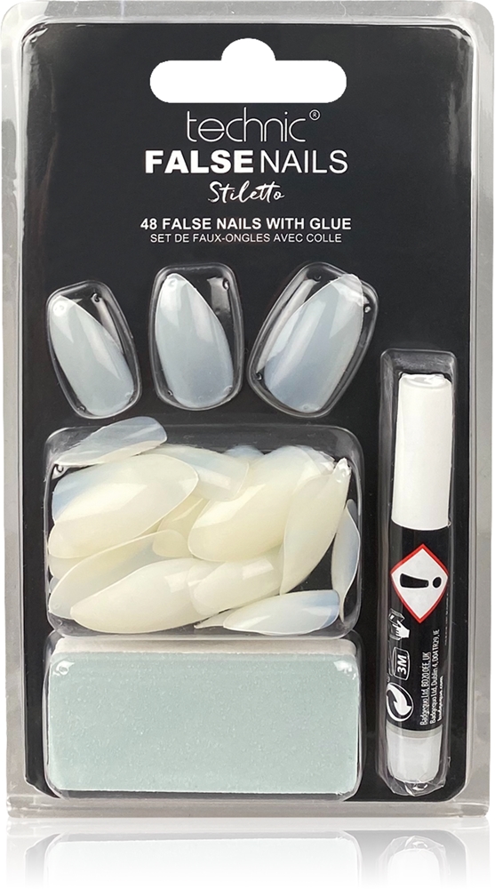 Technic Cosmetics False Nails Stiletto Artificial Fingernails