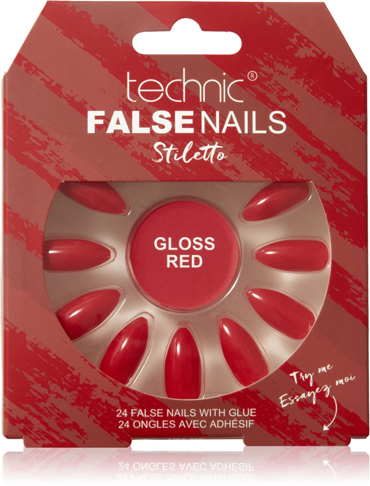 Technic Cosmetics False Nails Stiletto Artificial Fingernails