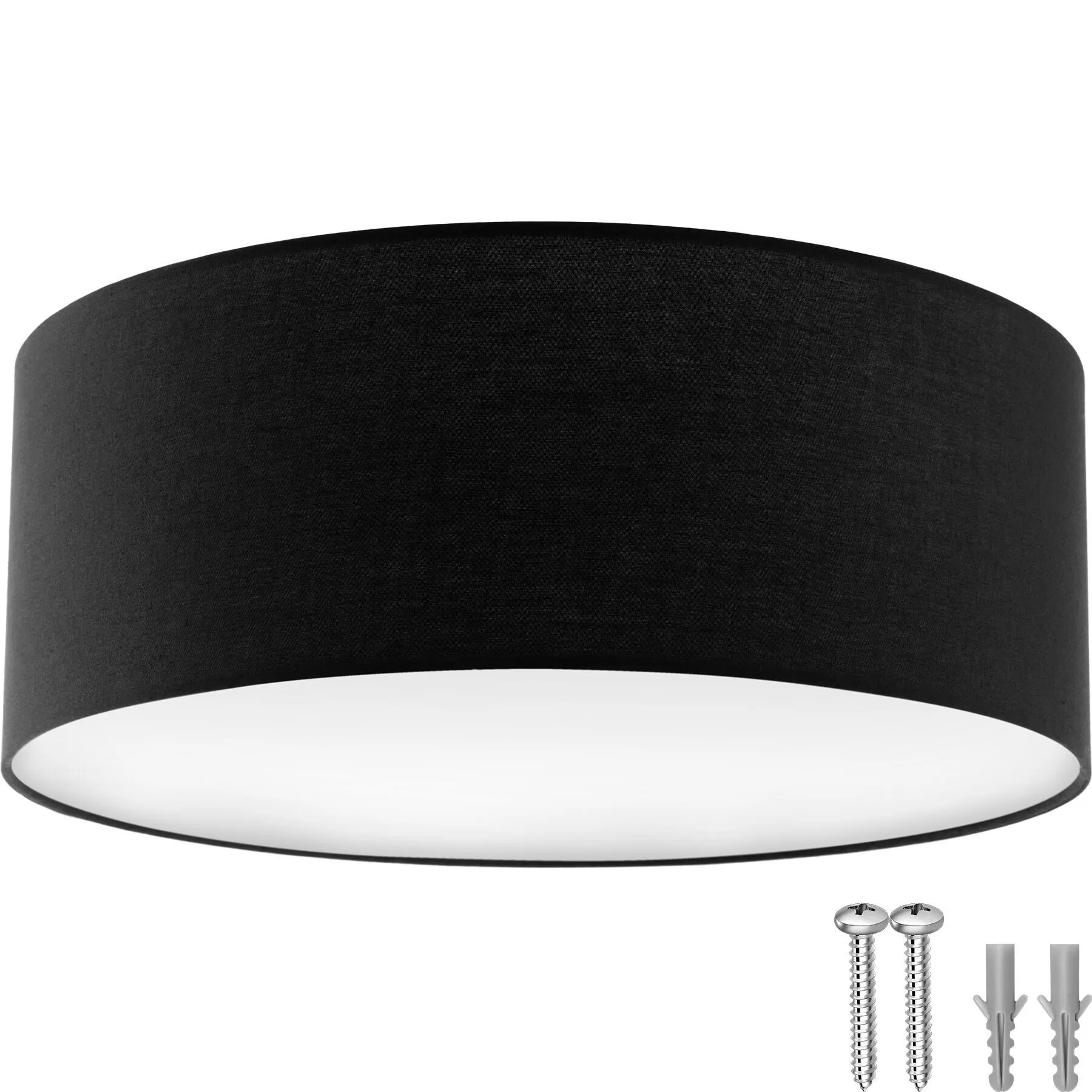 tectake ceiling light Circum, 40 x 15.5 cm, black