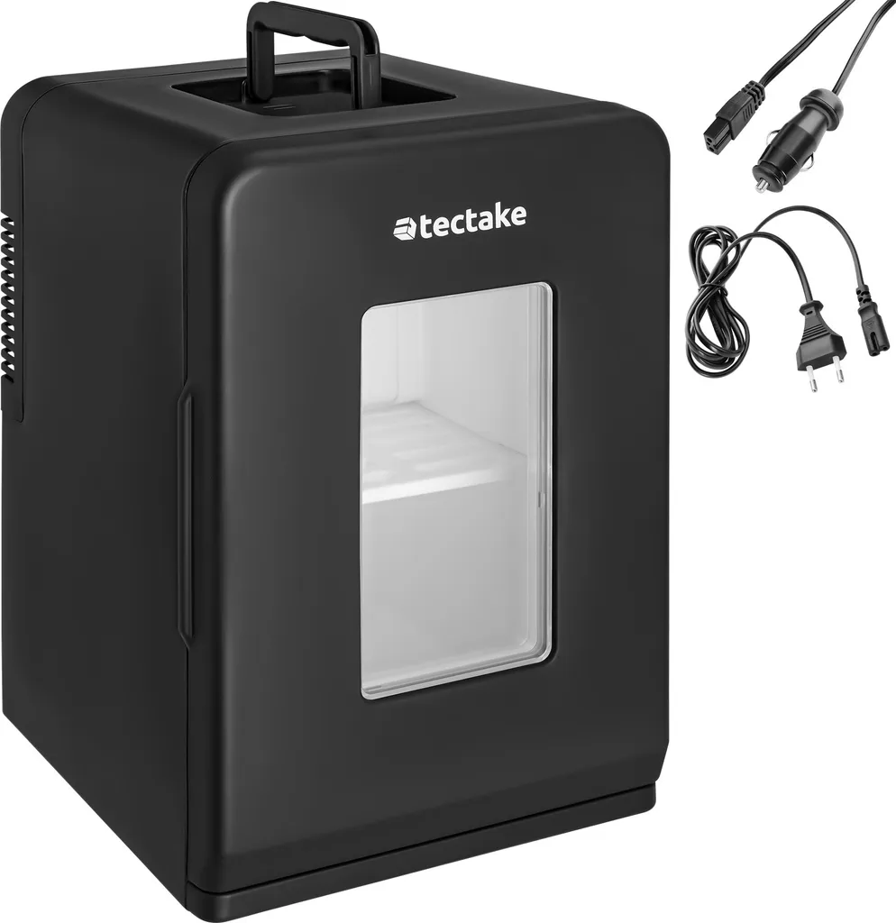 tectake® Portable Mini Fridge 2 in 1 Cooling and Heating Function 27 x 31 x 41 cm