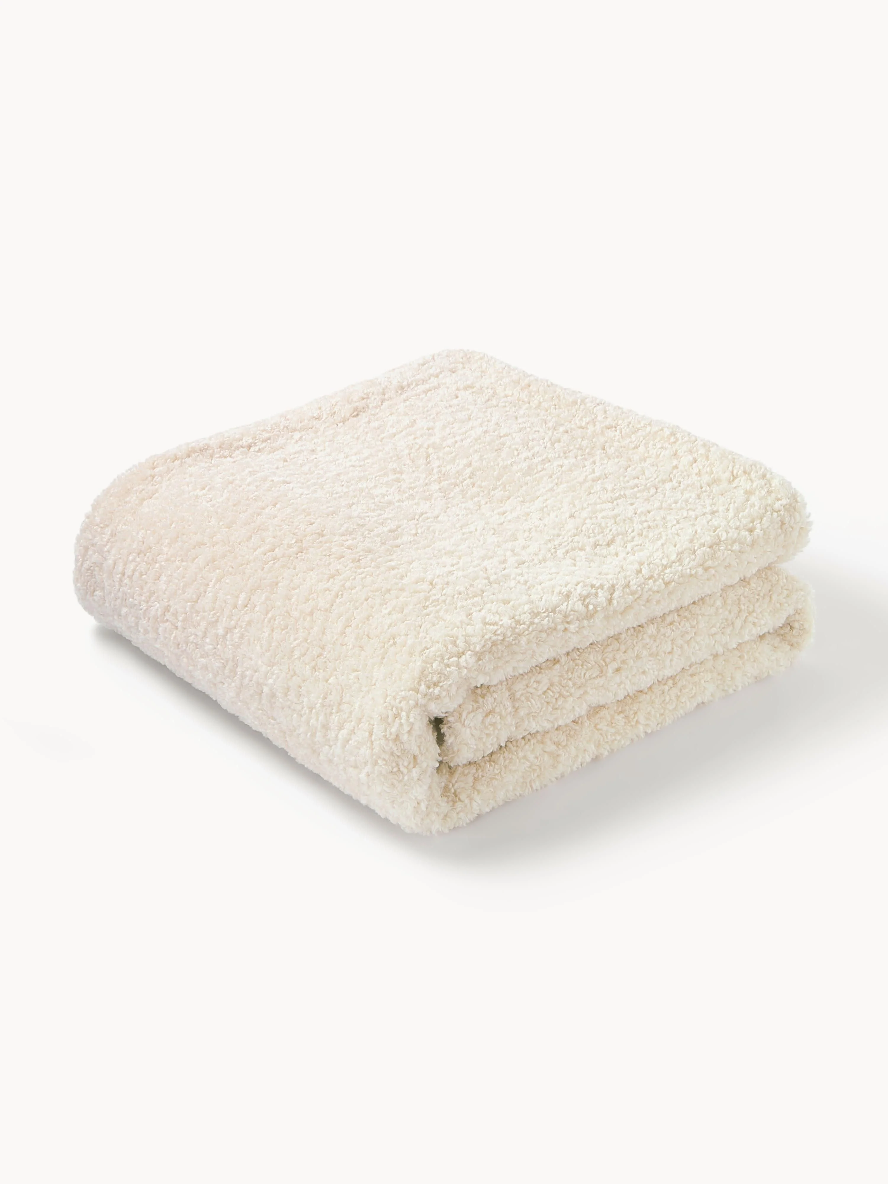 Westwing Collection Dotty Teddy Bear Cuddle Blanket, Creamy white