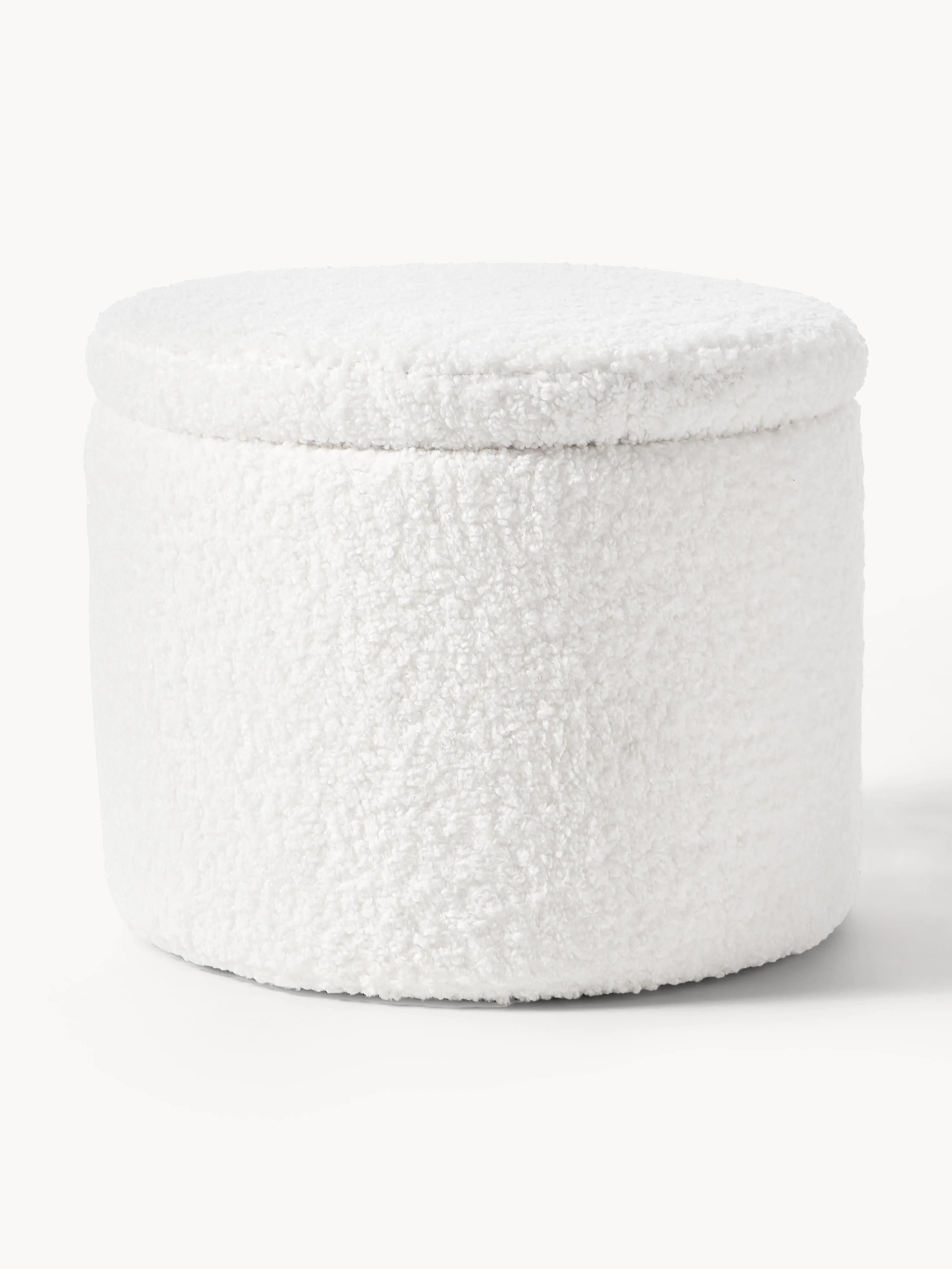 Westwing Collection Teddy bear pouf Alida with storage space