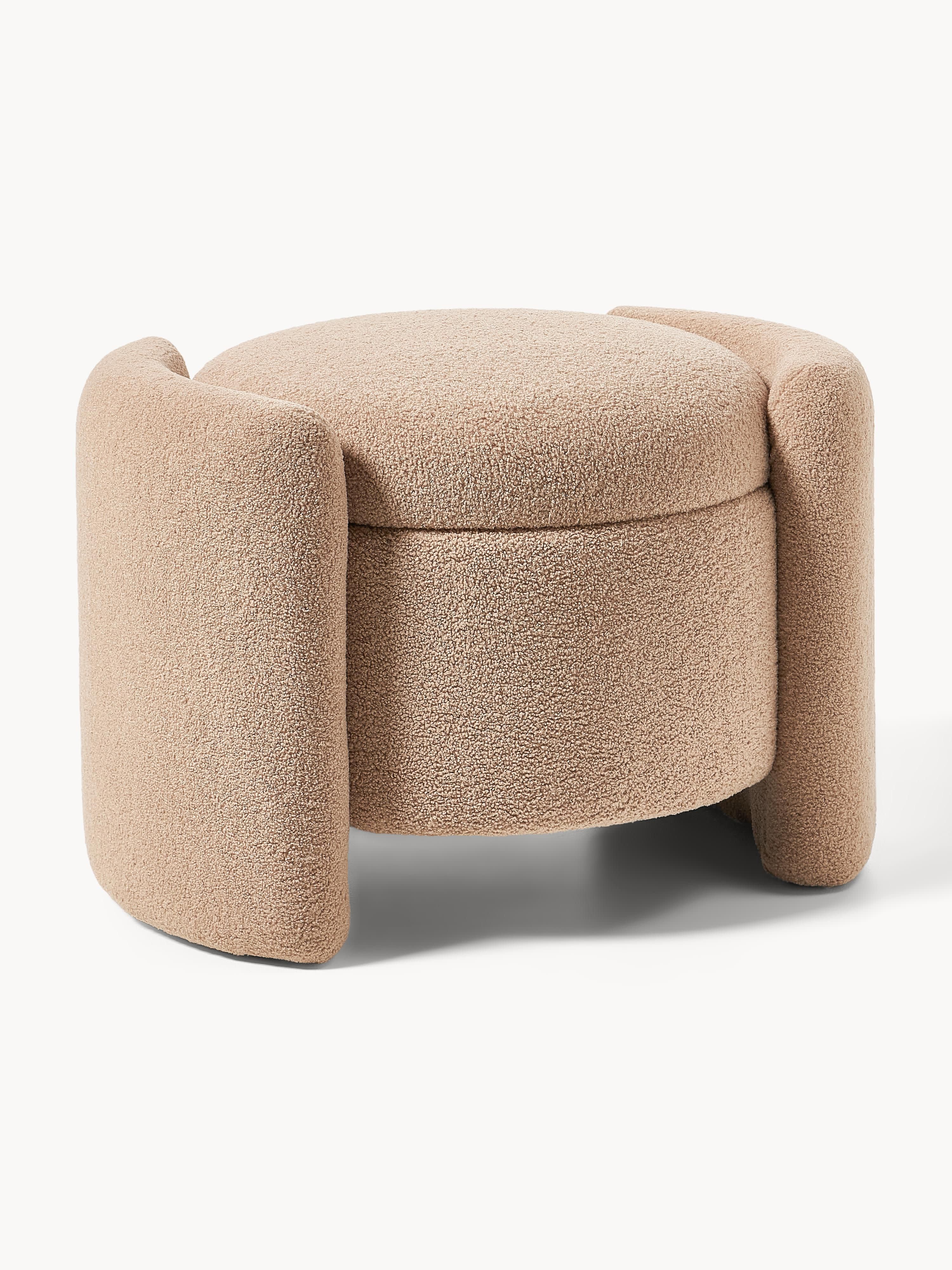 Westwing Collection Teddy bear pouf Benji with storage space