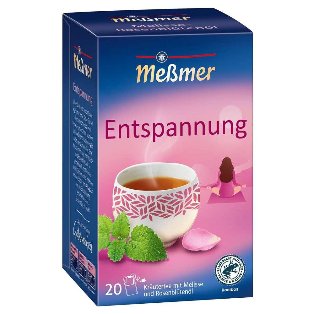 Meßmer Relaxation tea, herbs with lemon balm & rose petal oil