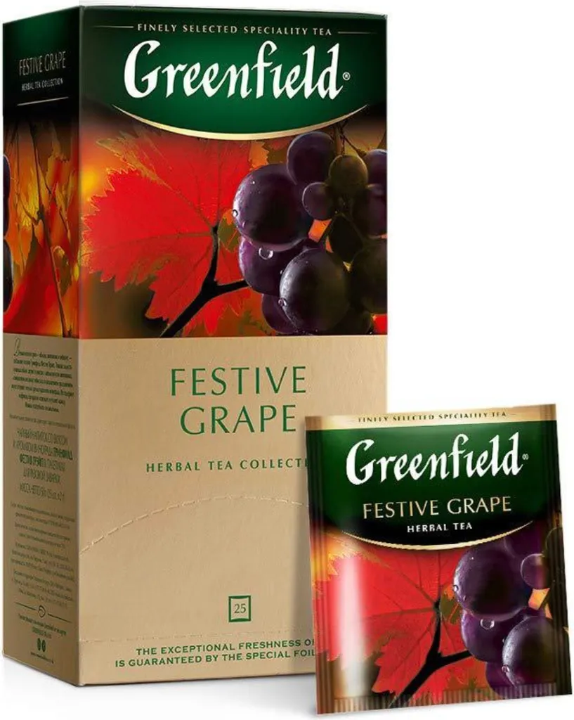 Tee Greenfield herbal FESTIVE GRAPE 25 btl Kräuter Tee, 38 gm