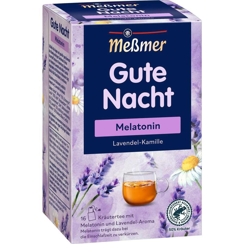 Meßmer Good Night Tea, Lavender-Chamomile with Melatonin