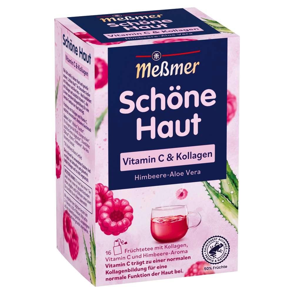Meßmer Tea Beautiful Skin Vitamin C & Collagen, Raspberry-Aloe Vera