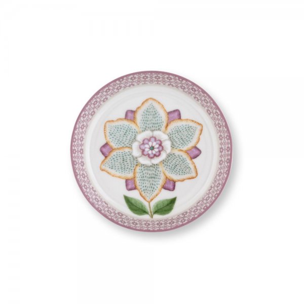 Lily & Lotus tea bag holder, Off White-Purple, Pip Studio