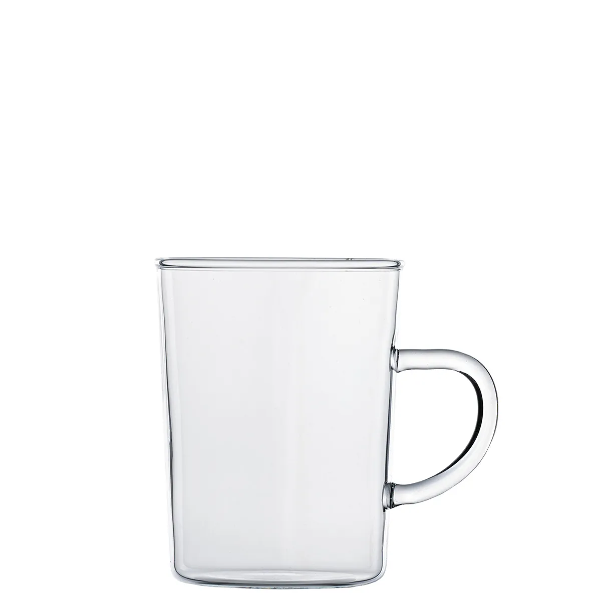 Jena-style tea glass with lid, 25 cl capacity, 250 ml capacity, diameter: 95 x 68 mm, height: 90 mm, 24 sets