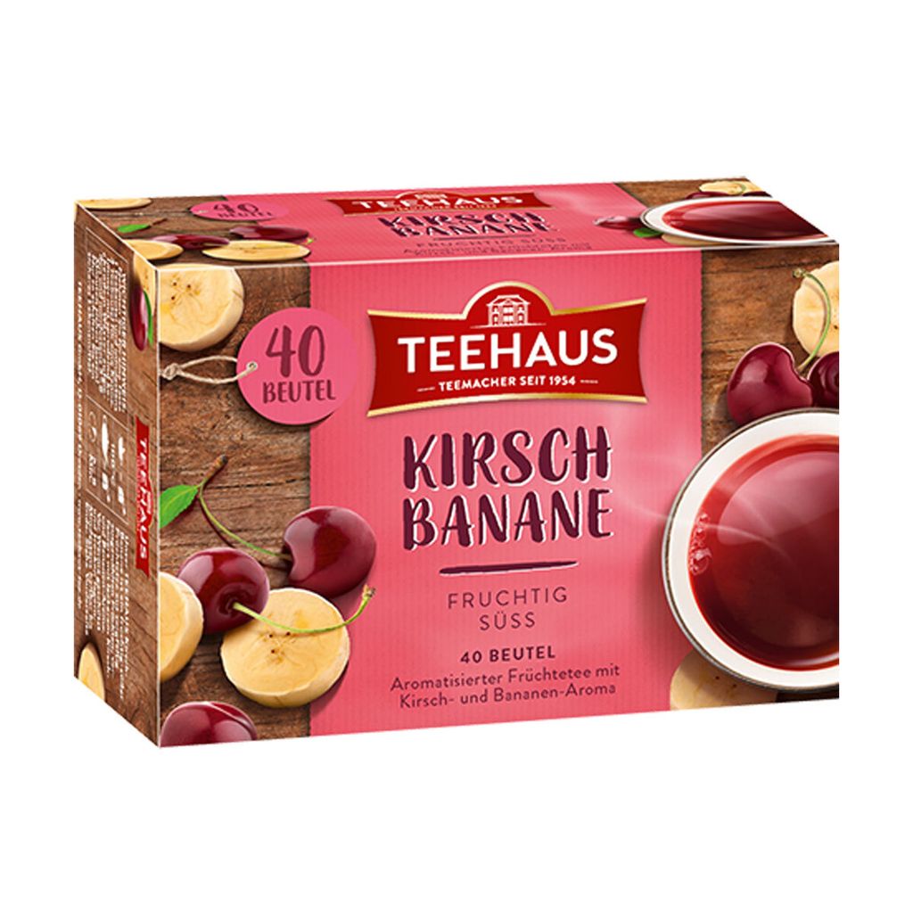 Teekanne Tea House Cherry Banana Fruit Tea with Cherry Banana Flavor 90g