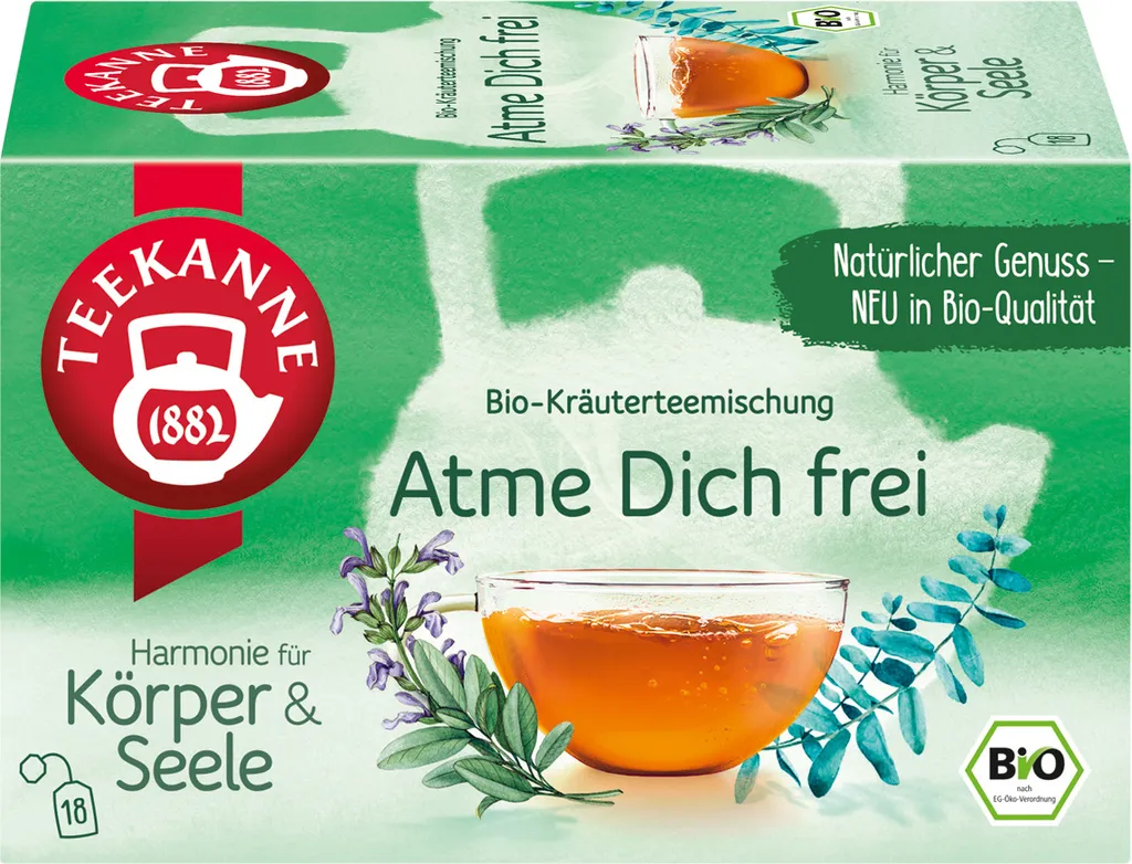 Teekanne Breathe Yourself Free with Fennel, Sage and Eucalyptus 18 Tea Bags 40g