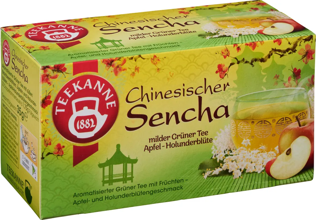 Teekanne Chinese Sencha mild green tea apple elderflower 35g