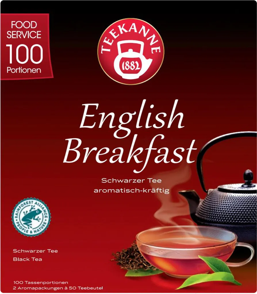 Teekanne English Breakfast strong black tea 100 tea bags 175g