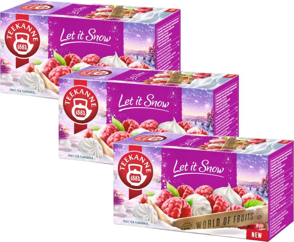 Teekanne Fruit Tea Meringue Raspberry 3x 20 Tea Bags - Winter Tea - Tea in Bags