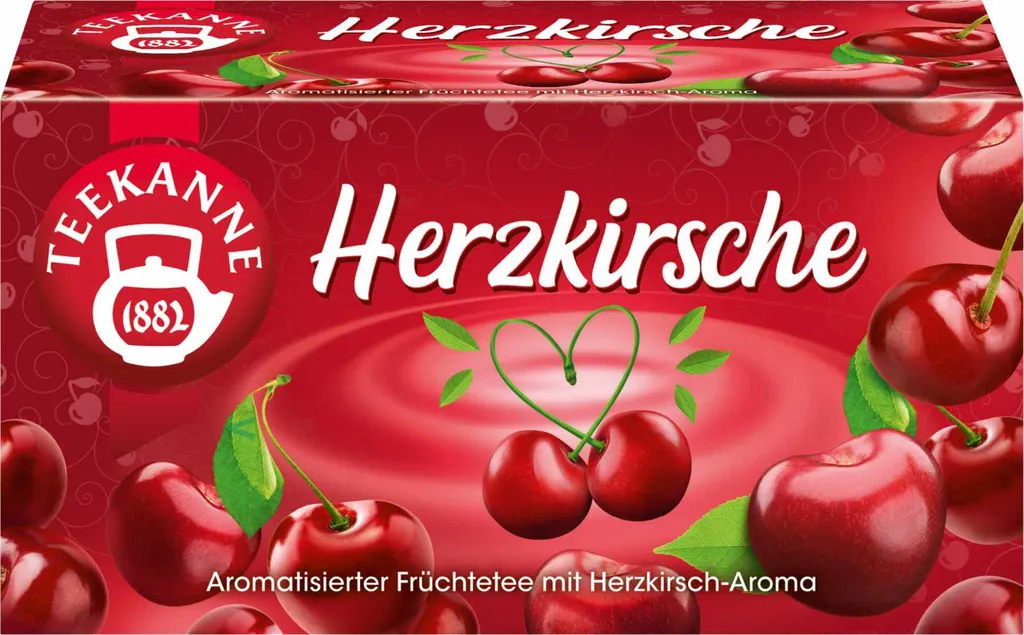 Teekanne Fruit Tea Heart Cherry 20s (1x45g pack)