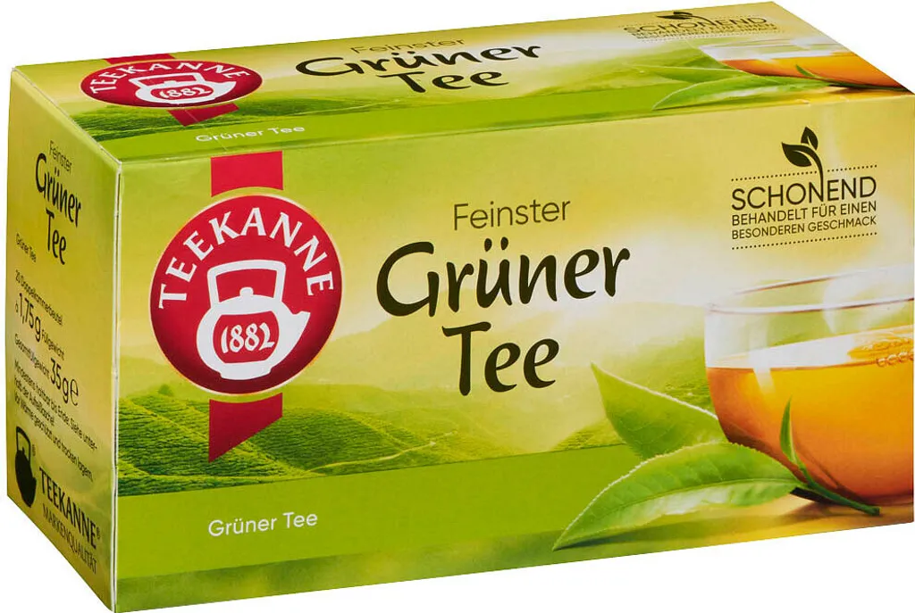 Teekanne Green Tea, refreshing and pleasantly mild, 20 tea bags, 35g