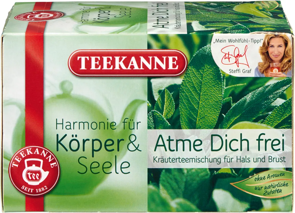 TEEKANNE Harmony for Body & Soul Breathe Free - Tea Bags - Herbs - 40 g - Pack of 20