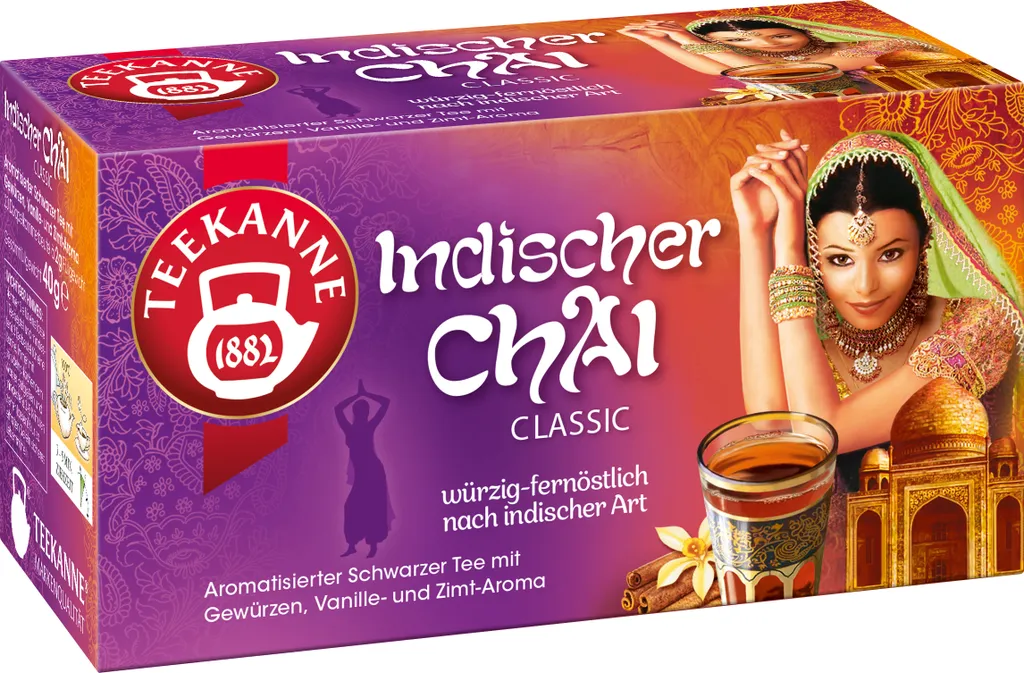 Teekanne Indian Chai Classic spicy Far Eastern black tea 40g