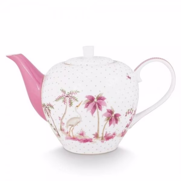 Jolie Dots Gold Pink Teapot by Pip Studio