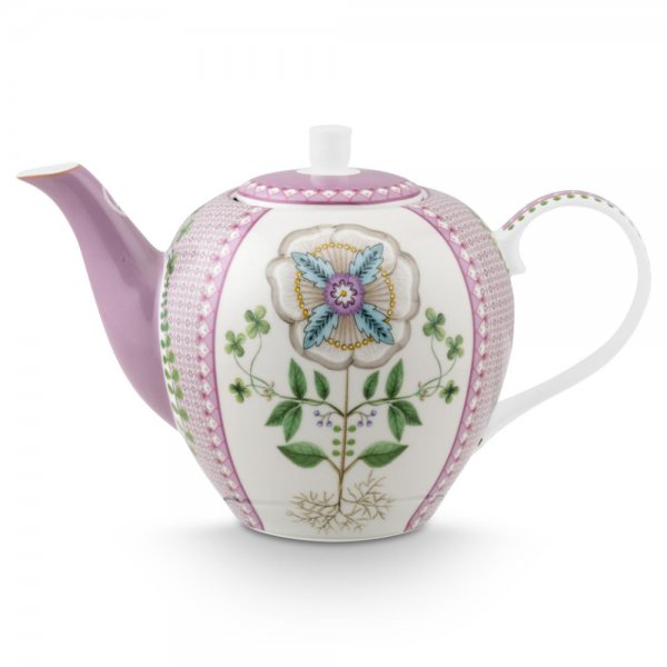 Teapot Lily & Lotus Tiles Purple (1600ml) Pip Studio