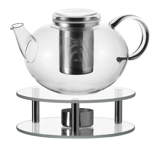 LEONARDO HOME Teapot Moon with warmer Scaldino by Leonardo