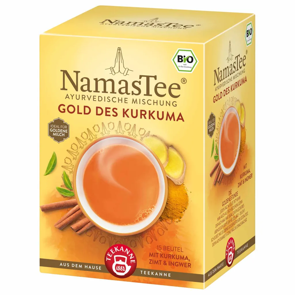 Teekanne NamasTee Gold teapot with turmeric 30g