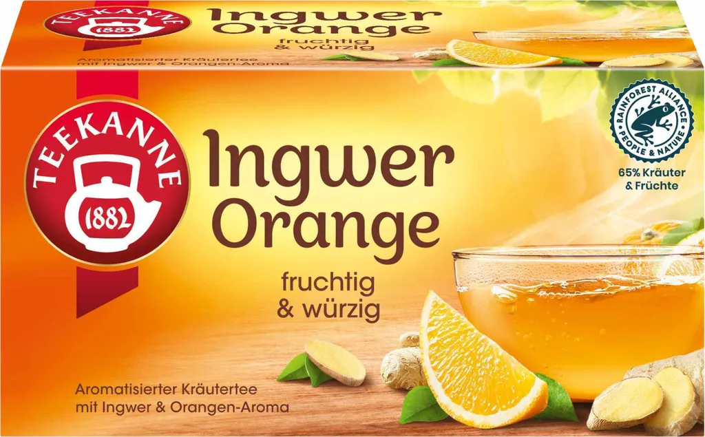 Teekanne Natural Ginger-Orange 18-pack 32.4g