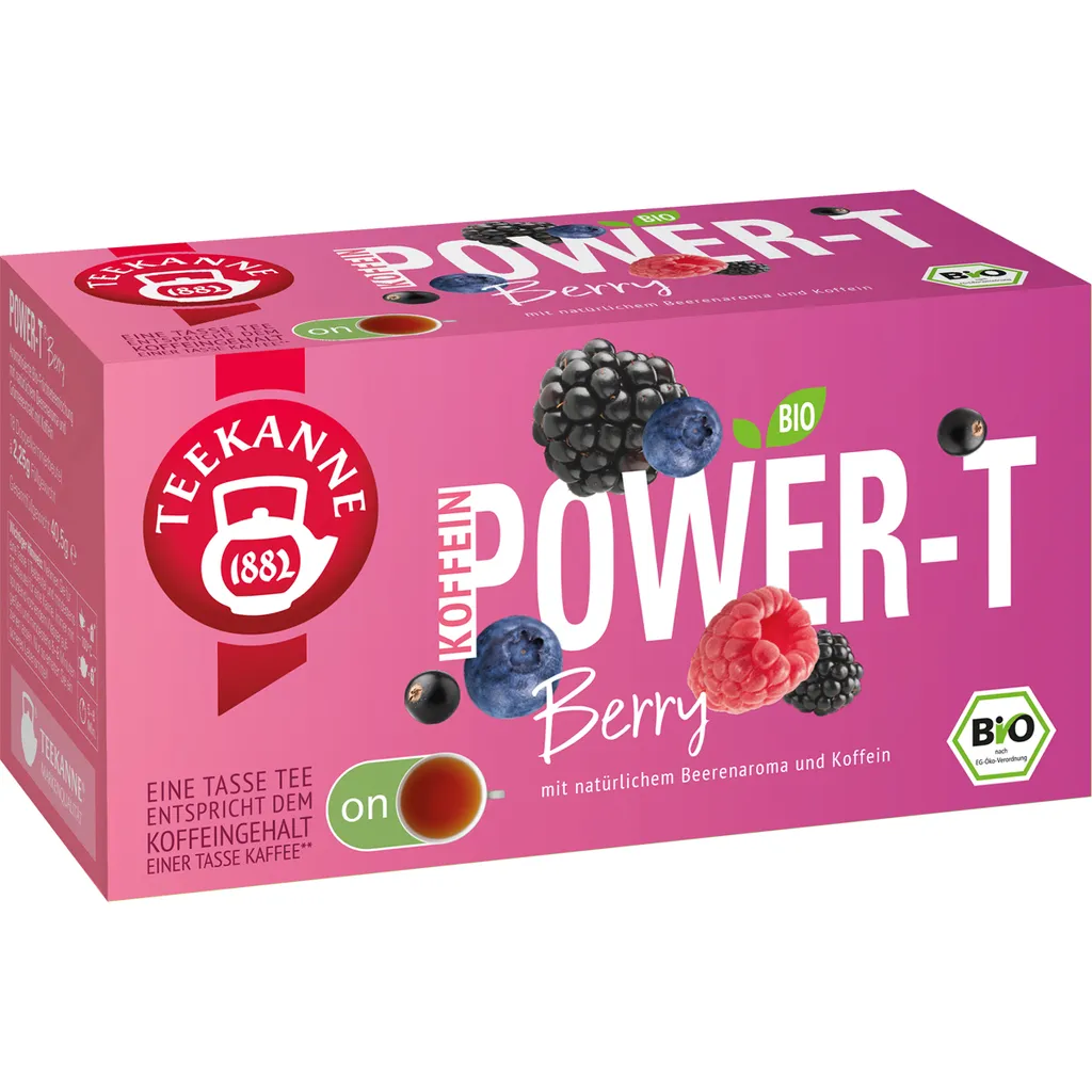 Teekanne Power T Berry 18 tea bags, 80 gm