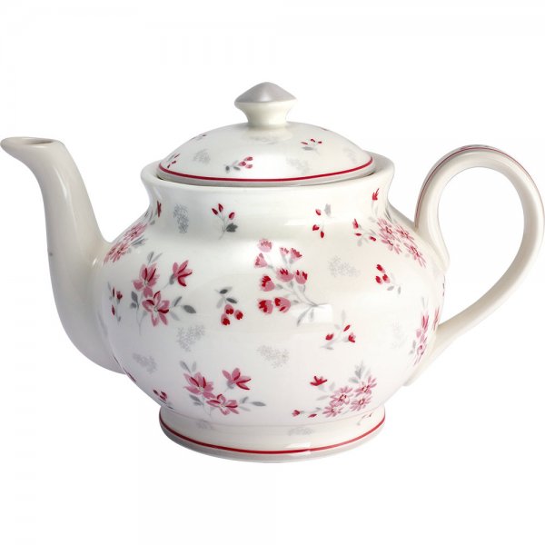 Round teapot Emberly White (1000ml) by Greengate