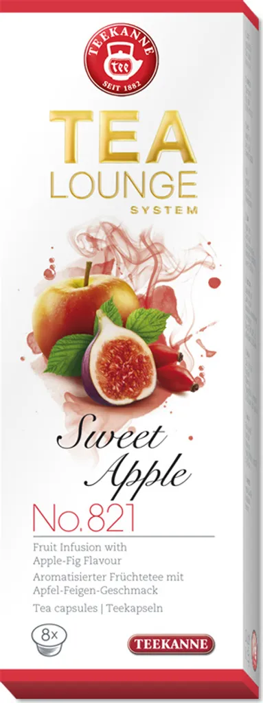 Teekanne Tealounge Sweet Apple K-Fee Capsules, Set of 3 (3 x 8 capsules)
