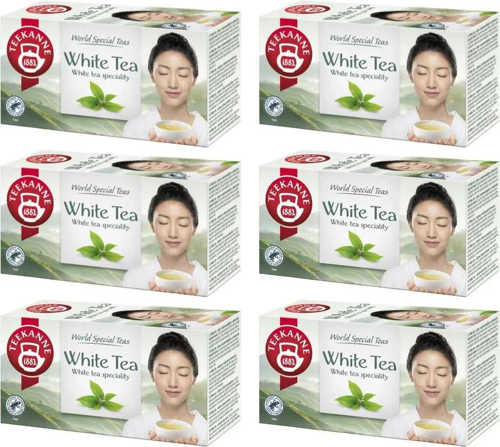 Teekanne White Tea 6 x 20 Tea Bags - White Tea Bags without Additives
