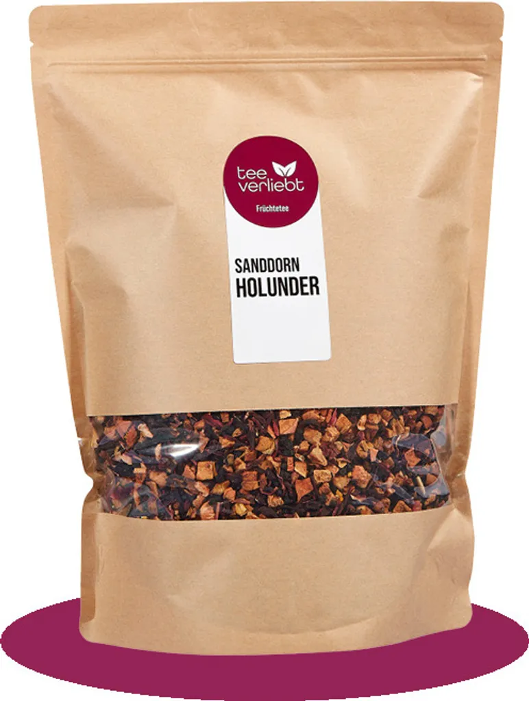 FRUTEG GmbH Tea lover - Sea buckthorn elderberry fruit tea | 1kg 1000g