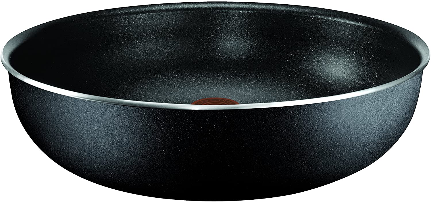Tefal 26 cm Ingenio Essential Wok, Black