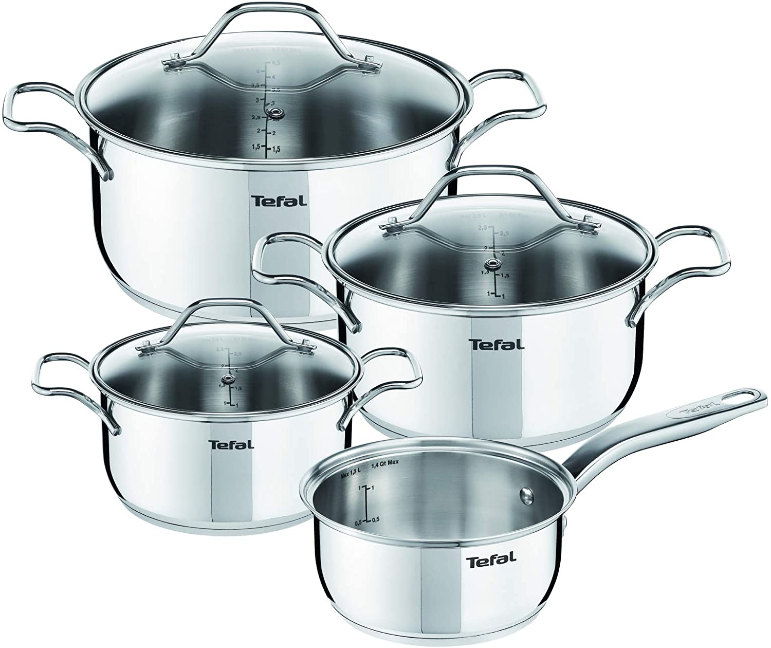 Tefal 16 cm Stainless Steel Saucepan Set