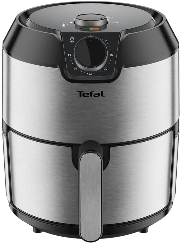 Tefal Easy Fry EY201D Freestanding Hot Air Fryer, 4.2 L, Black, Stainless Steel, 1500 W