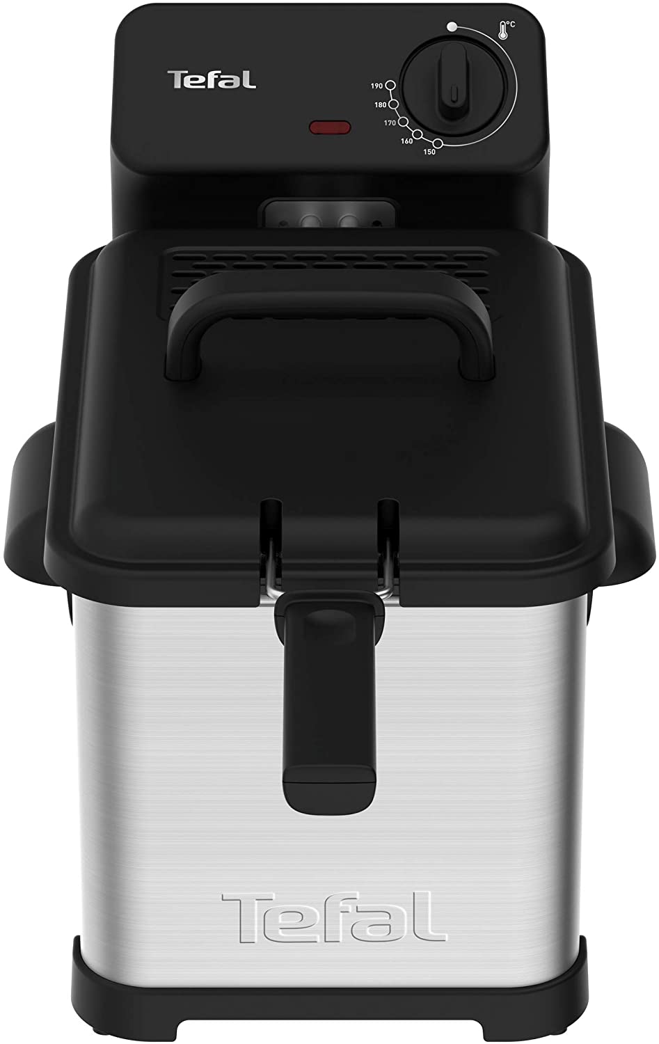 Tefal FR5030 Family Pro Access 4.0 L Fryer | 3000 W | Semi-Professional with Oil | Removable Oil Container | Cooling Zone Technology | Easy Cleaning, Crispy Fries | Stainless Steel/Black