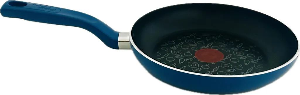 Tefal G80504 Chefclub frying pan 24 cm, titanium non-stick coating, thermo-signal temperature indicator, pan, induction compatible, blue